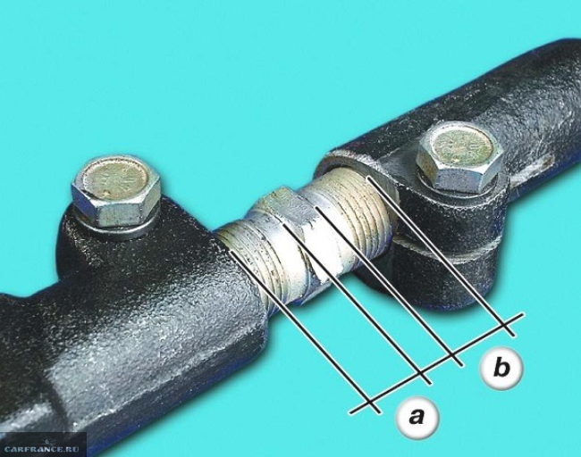 Рулевая тяга ВАЗ-2110 и регулировочные метки