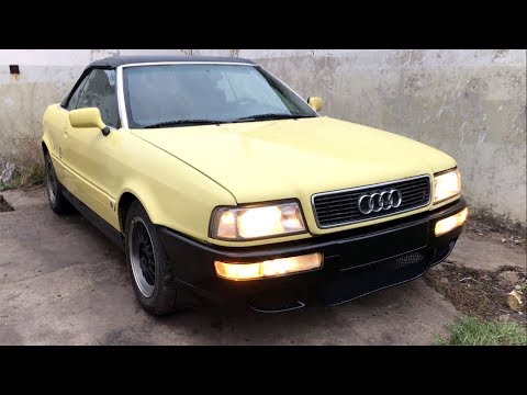 Установка бампера из стеклопластика на Audi Cabriolet