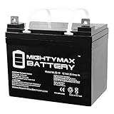 Mighty Max Battery ML35-12 - 12V 35AH U1 Deep Cycle AGM Solar Battery Replaces 33Ah, 34Ah, 36Ah Brand Product
