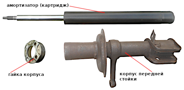 извлекаем амортизатор